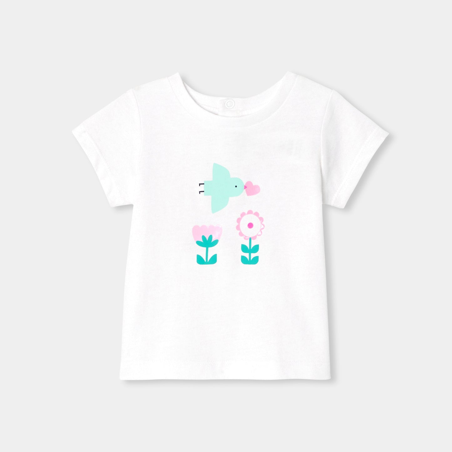 プリント入り半袖Tシャツ